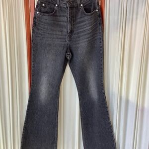 Levi's Womens Jeans 70s High Flare Black Wash Denim Size 29